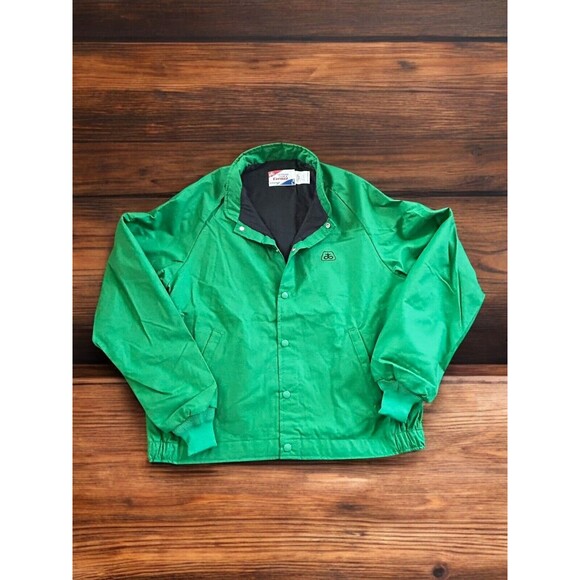 Vtg Pioneer Seed Jacket Swingster brand Men's L Proud To Be A Farmer Green EUC - Picture 1 of 8